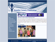 Tablet Screenshot of hamlincountypublishing.com